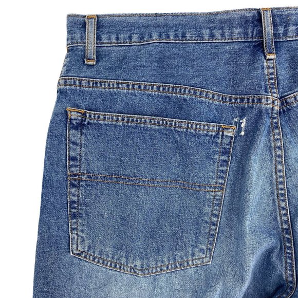 VTG RARE GUESS Black Patch Logo Denim Jeans - Picture 9 of 15